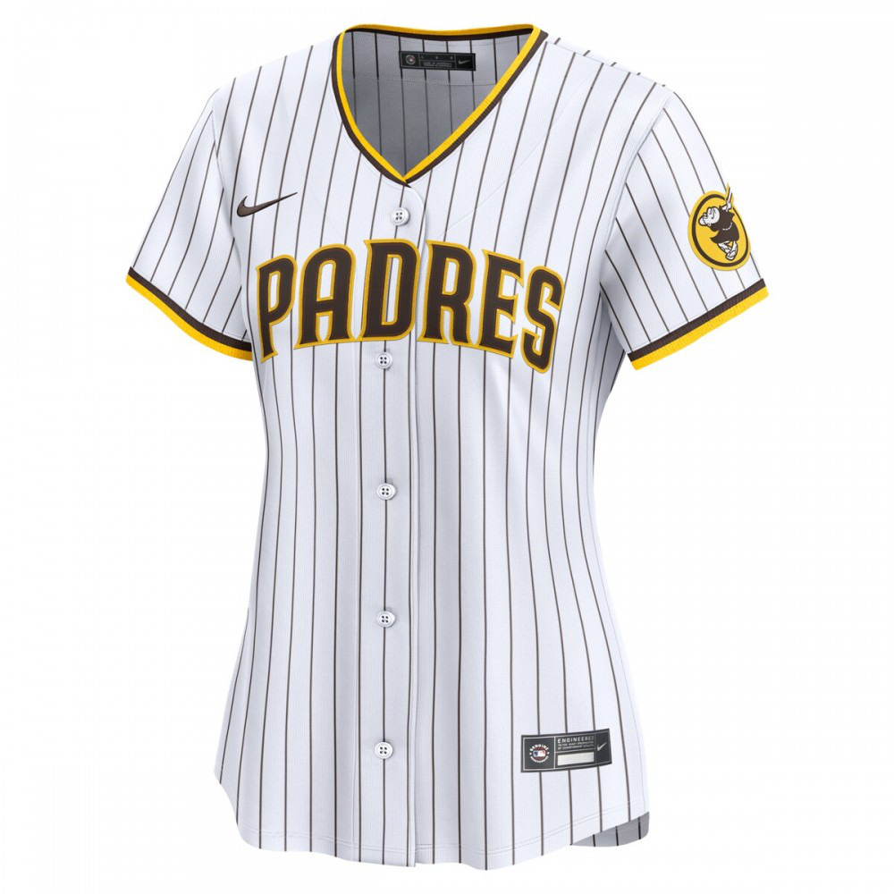 San Diego Padres Women's Home Limited Custom Jersey - White-Pro Kit Vault | Brand New 26/27 Sports Jerseys